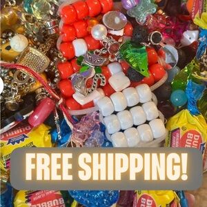 Three Scoops of:Kawaii Accessories,Kandi Bracelets/Keychains,Trinkets,Candy,etc.